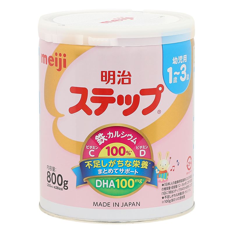 Sữa bột nội địa Nhật Meiji Step Milk có muỗng 800g (1 - 3 tuổi)