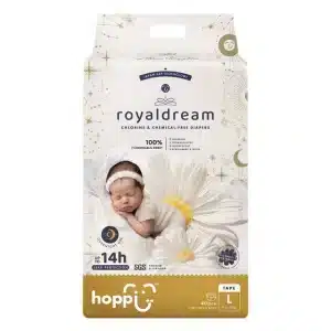 Bỉm - Tã dán Hoppi RoyalDream cao cấp size L 40 miếng ( cho bé 9-14kg)
