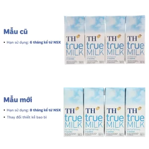 loc 4 hop sua tuoi tiet trung it duong th true milk 180ml 1143248