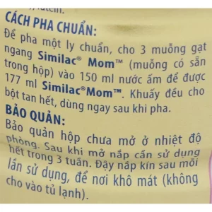 Sữa bầu Similac Mom IQ Plus hộp 900g hương vani 3 sua bau abbott similac mom vani 900g 6