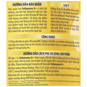 Sữa bầu Enfamama A+ Vanilla hộp 830g 6 Sữa bầu Enfamama A+ Vanilla hộp 830g