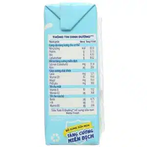 Sữa tươi ít đường Nutricare MetaFresh 4x110ml 3 sua tuoi it duong nutricare metafresh 4x110ml 3