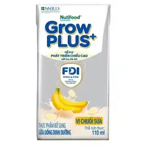 Sữa uống dinh dưỡng Nutifood Grow Plus vị chuối sữa 4x110ml 1 sua uong dinh duong nutifood grow plus vi chuoi sua 4x110ml 1