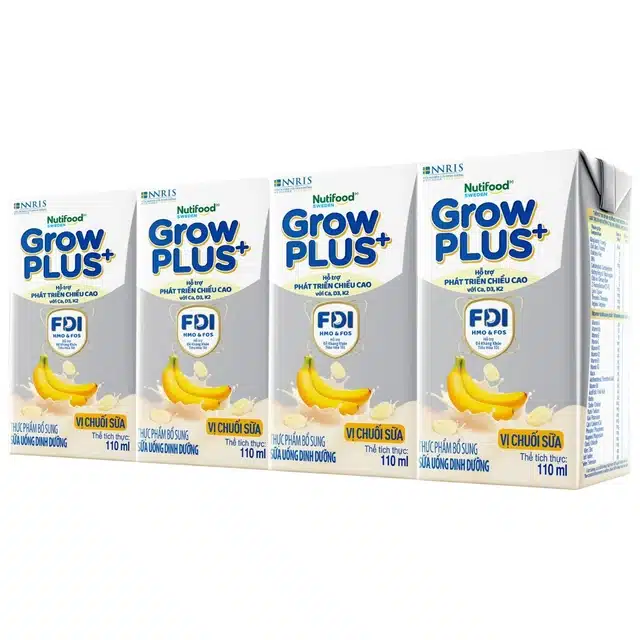 sua-uong-dinh-duong-nutifood-grow-plus-vi-chuoi-sua-4x110ml Sữa uống dinh dưỡng Nutifood Grow Plus vị chuối sữa 4x110ml