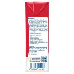 Sữa uống dinh dưỡng Nutifood Grow Plus vị dâu sữa 4x110ml