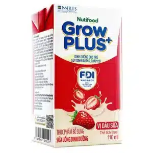 sua uong dinh duong nutifood grow plus vi dau sua 4x110ml 5